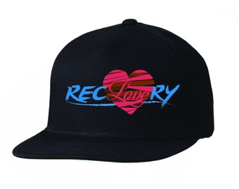 Men or Women in Recovery Embroidered Baseball Hats - Black - RecLovery for The Love of Sobriety & The Clean Life!