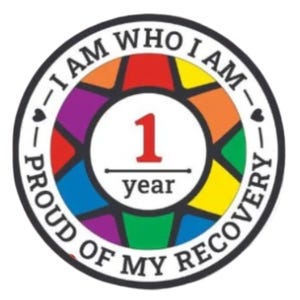 AA or NA Pride Recovery Medallion Rainbow LGBT - 12 Step Gift - Sobriety Milestone Unity Service Alcoholics Anonymous -Narcotics Anonymous