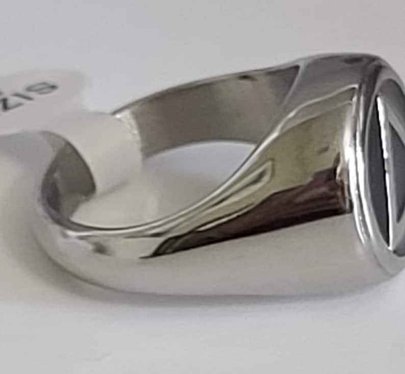 Stainless Steel AA Recovery Ring With Alcoholics Anonymous - Etsy