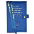 AA 12-Step Double Book Cover for AA Big Book and 12 x 12 with Serenity Prayer & Medallion Slot Recovery  Cover Multiple Colors!