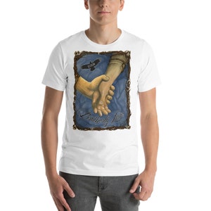 Unisex &quot;Brotherly Love&quot; Men&#39;s Short-Sleeve Unisex Recovery T-Shirt - 12 Step Program Men in  Recovery Tee - AA / NA Alcoholics Anonymous