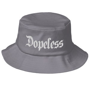 Old School Dopeless Bucket Hat - Recovery Accessories and Gifts - Narcotics Anonymous - NA Clean and Serene Just For Today