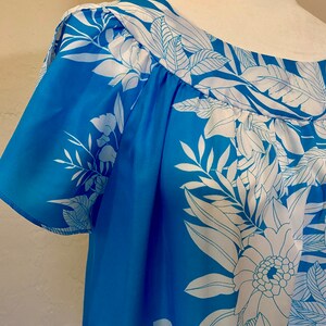 Vintage 1990s Hilo Hatties Hawaiian Maxi Dress MuMu Size Medium image 7