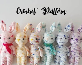 Crochet Rabbit Pattern / Amigurumi Mini Bunny Pattern / Crochet Baby Bunny Pattern