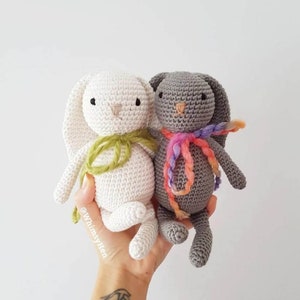 Crochet BunnyPattern / Amigurumi Bunny Pattern / Crochet Lop Ear Rabbit Pattern / Baby Easter Bunny image 4