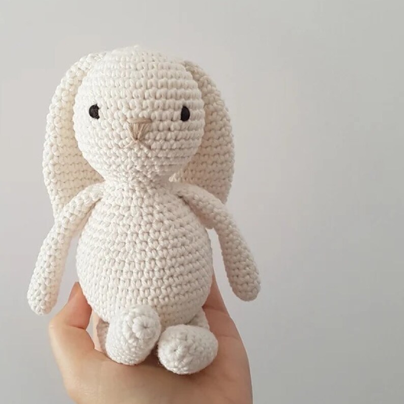 Crochet BunnyPattern / Amigurumi Bunny Pattern / Crochet Lop Ear Rabbit Pattern / Baby Easter Bunny image 3
