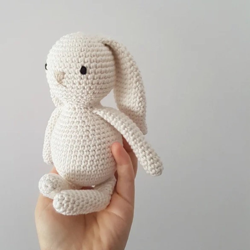 Crochet BunnyPattern / Amigurumi Bunny Pattern / Crochet Lop Ear Rabbit Pattern / Baby Easter Bunny image 5