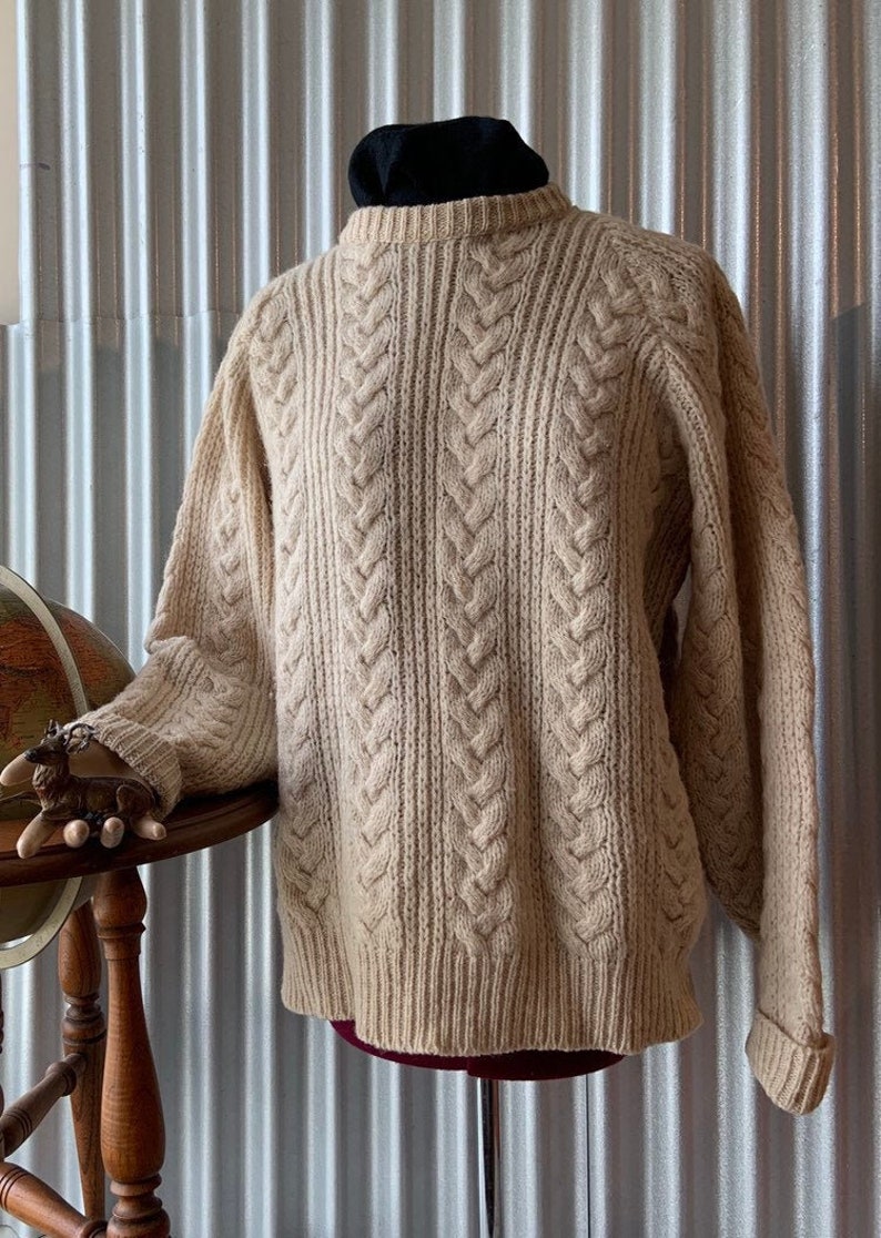 Vintage Pendleton Classic Fisherman's Cable Knit Sweater | Etsy
