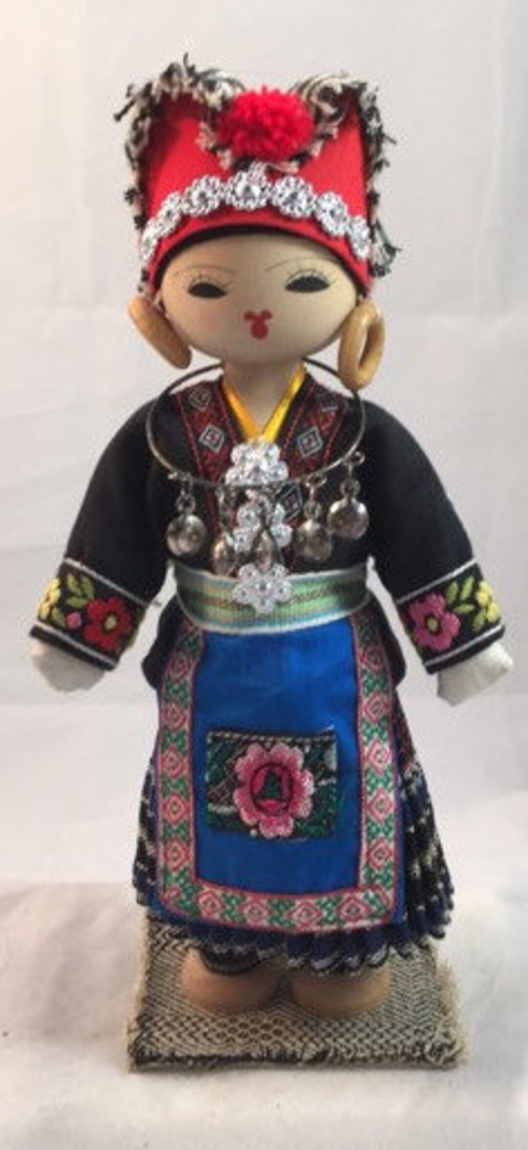 Handmade Hmong Doll in Traditional Dress Labelled the Yao. Free ...