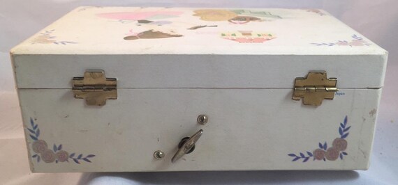vintage ballerina music jewelry box