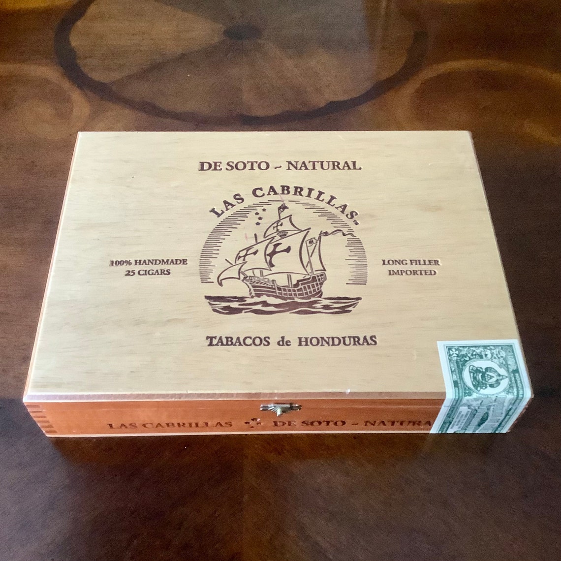 Wooden Cigar Box With Latch and Hinges Las Cabrillas Groomsmen Etsy