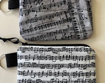 X-Small Music Fabric Pouch (listing is for 1 pouch from 2 fabric choices)