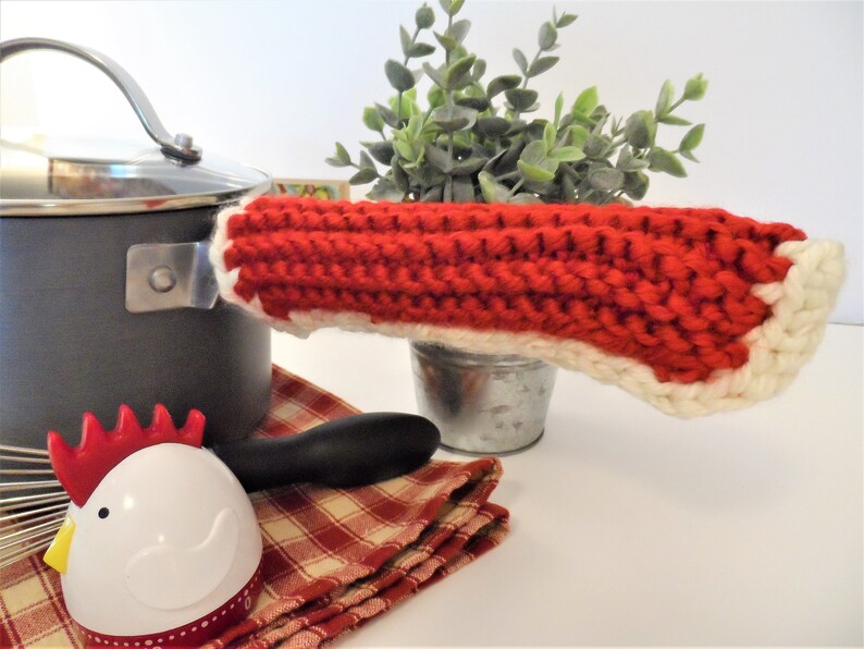 Knitted Cast Iron Pan Handle Cover Etsy
