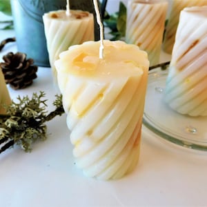 Autumn Splendor Spiral Pillar Candles