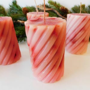 Handmade Cinnamon Swirl Pillar Candles