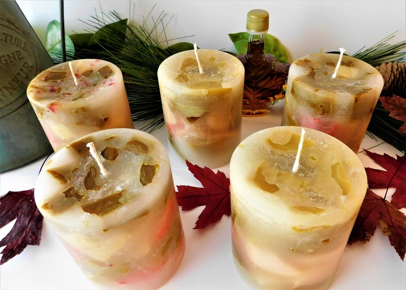 Handcrafted Scented Sandalwood and Pumpkin Spice Pillar Candle Etsy