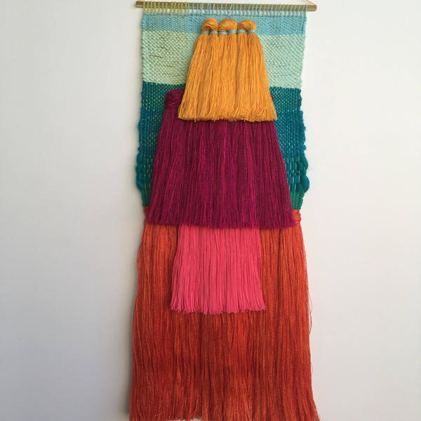 CUSTOM weaving for rachelbeth woven wall hanging by Maryanne Moodie