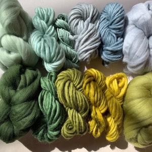 Blue gums Yarn and fibre pack for weaving