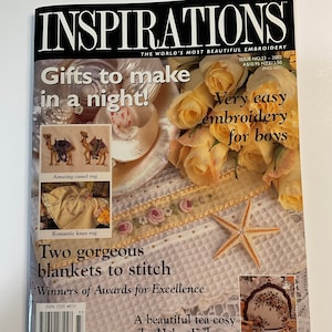 Inspirations Magazine, Issue 33, Published in 2002 - Beautiful Embroidery and Project Ideas, Excellent Condition