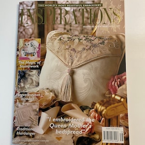 Inspirations Magazine, Issue 38, Published in 2003 - Beautiful Embroidery and Project Ideas, Excellent Condition