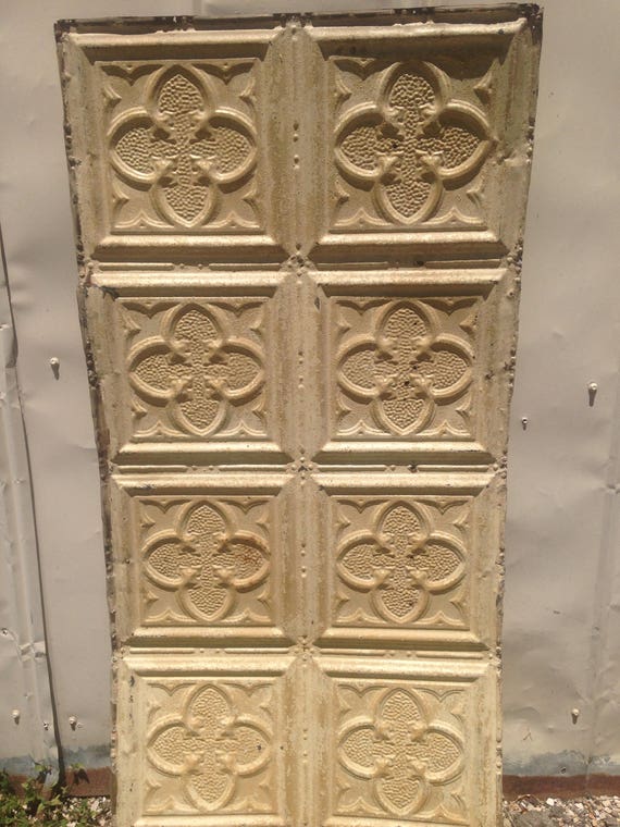 Antique Panel 2x4 Texas Stamped Pressed Ceiling Tin Metal Etsy