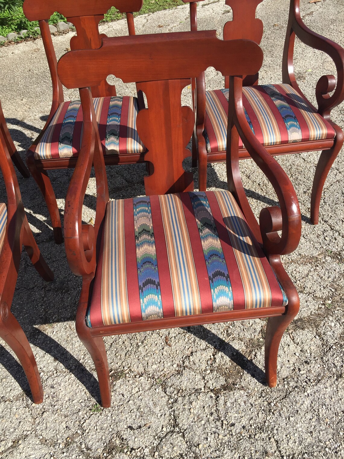 Set of 8 Consider H. Willett Solid Cherry Formal Dining Chairs Etsy