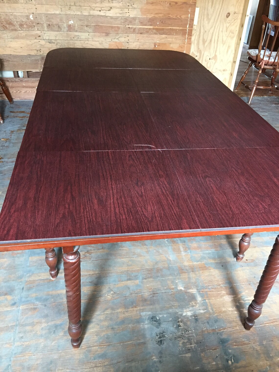Consider H. Willett Solid Hardwood Cherry Rope Gate Leg Dining Table