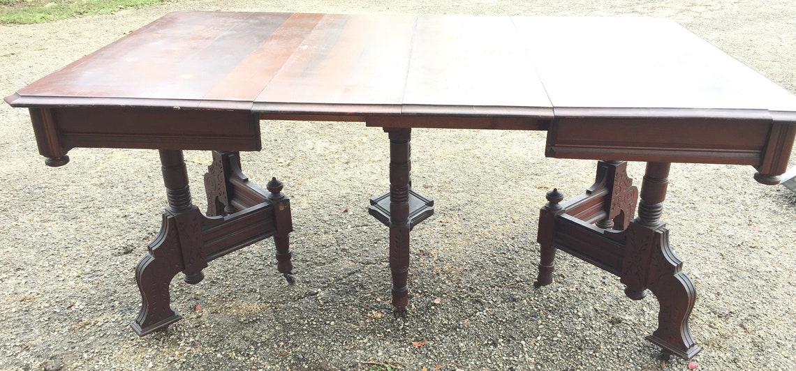 Eastlake Dining Table Solid Walnut 42x42 or 42x67 2 Etsy