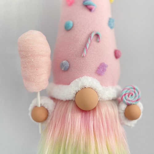 Candy Land Gnome Christmas Gnome Pink Gnome Gnome Etsy