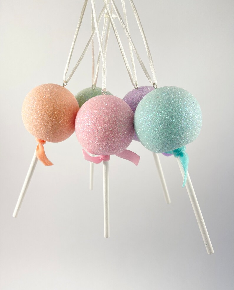 Lollipop Christmas Tree Ornaments Lollipop Ornaments Candy Etsy