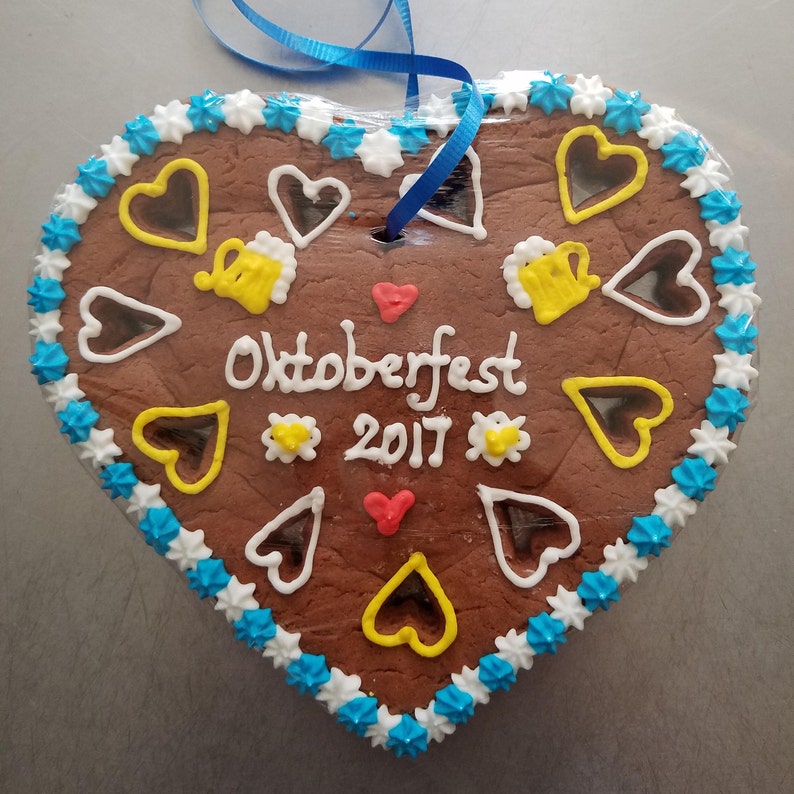 Gingerbread Heart/ Lebkuchenherz - 7 inches