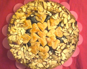 Linzer Torte - Austrian Almond/Hazelnut Tart,  9 inch