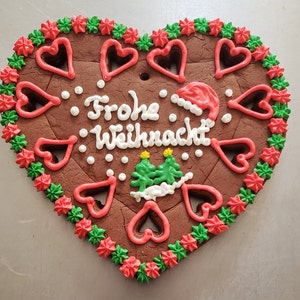 Gingerbread Heart/ Lebkuchenherz 7 inches image 6