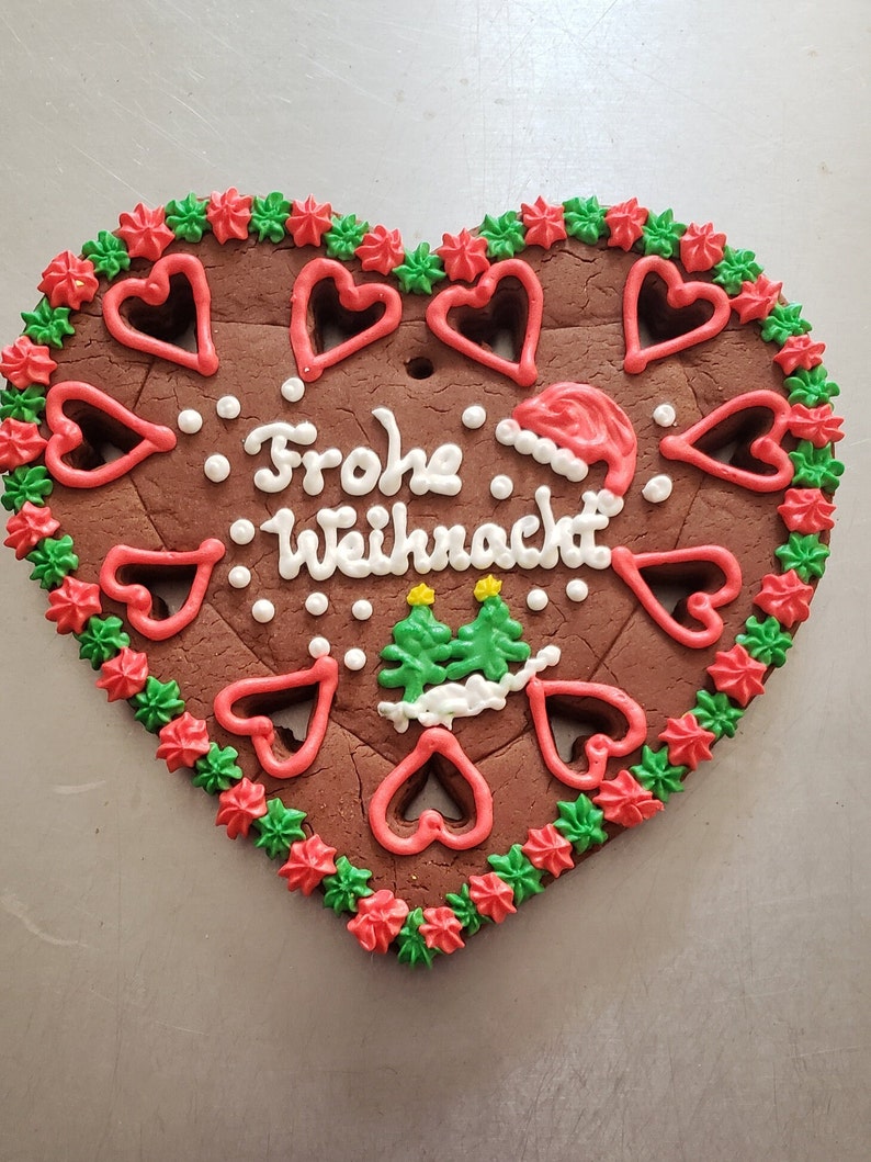 Gingerbread Heart/ Lebkuchenherz 7 inches image 6