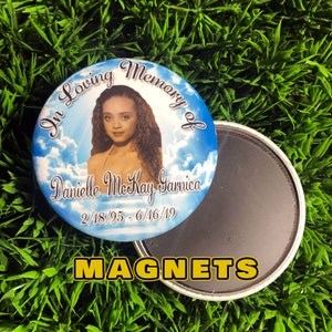 In loving Memory of Rest In Peace 2 inch Magnets