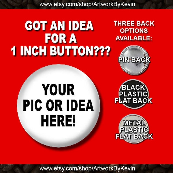 80 Custom Personalized Button Set - Wholesale Pricing