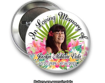 In loving Memory of Rest In Peace 2 inch Pin back Button