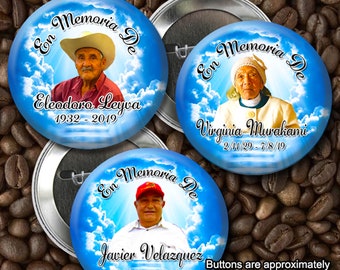 En Memoria De Memorial 2 inch Pin back Buttons