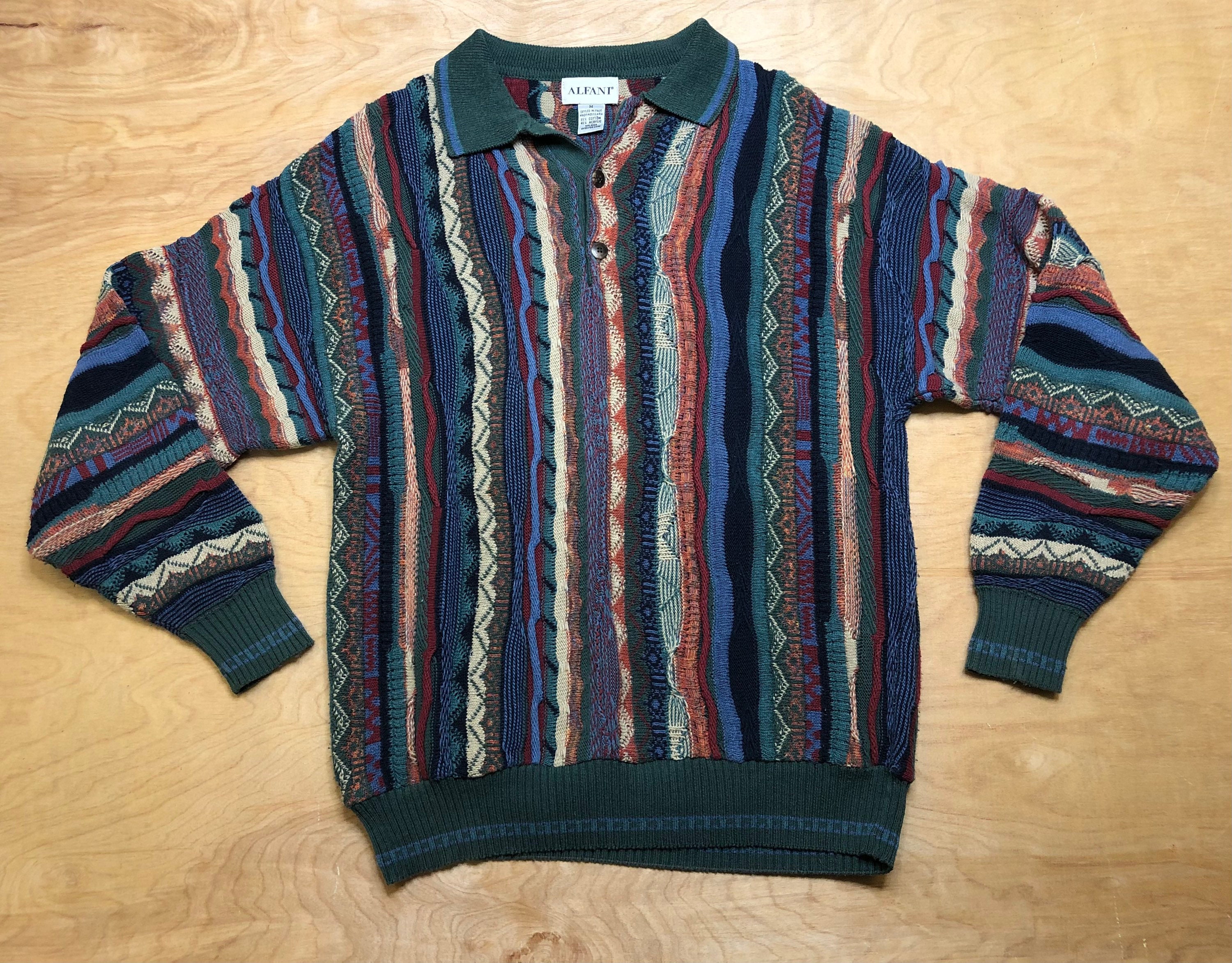 Unisex Vintage 1980s Coogi Textured Sweater - The Vintage Twin