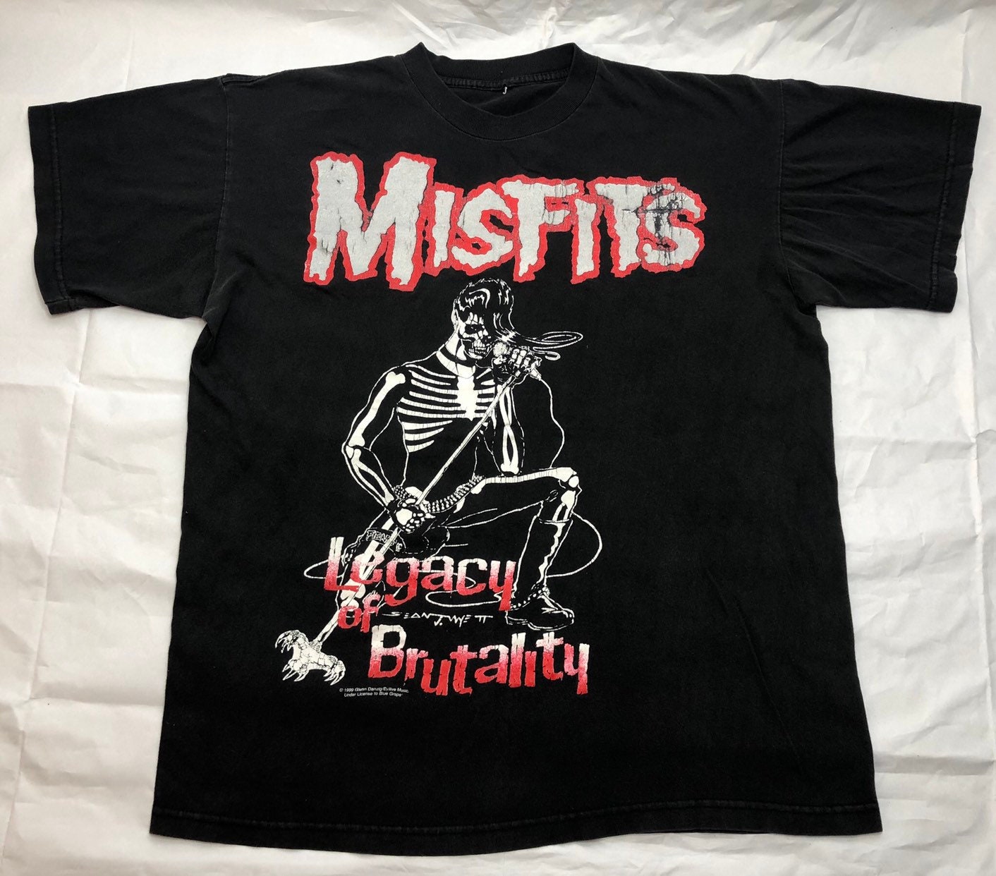 Misfits Tshirt Vintage 1999 90s Legacy of Brutality Punk Rock - Etsy