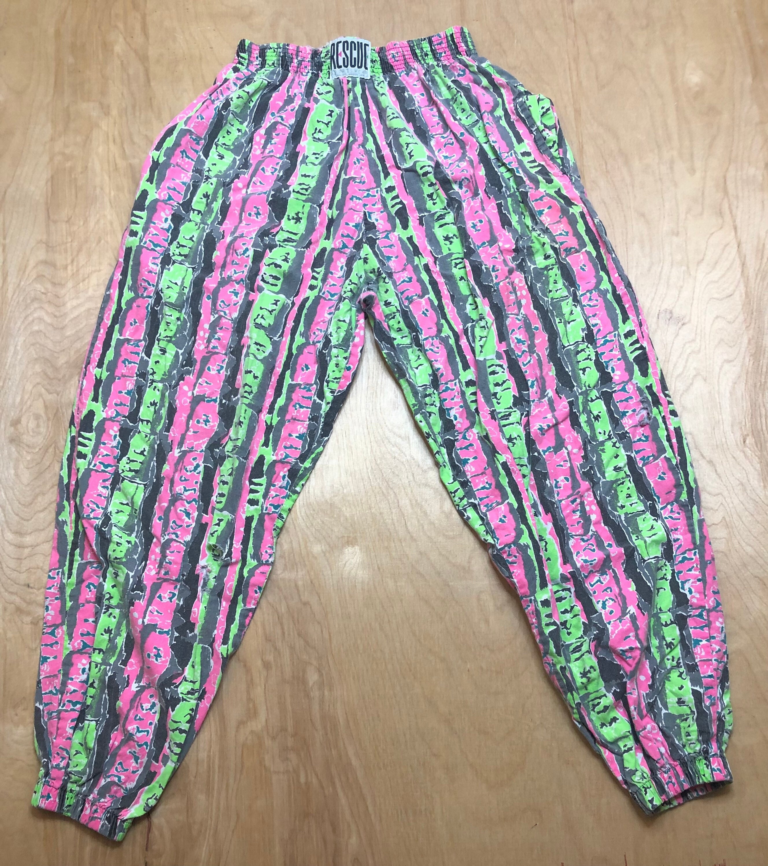 Buy Vintage 80s90s Purple Abstract Print Baggy Parachute Pants Online in  India  Etsy