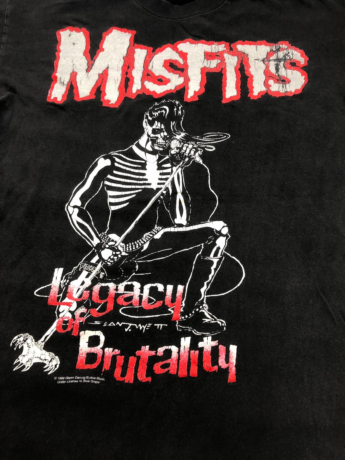 Misfits Tshirt Vintage 1999 90s Legacy of Brutality Punk Rock - Etsy