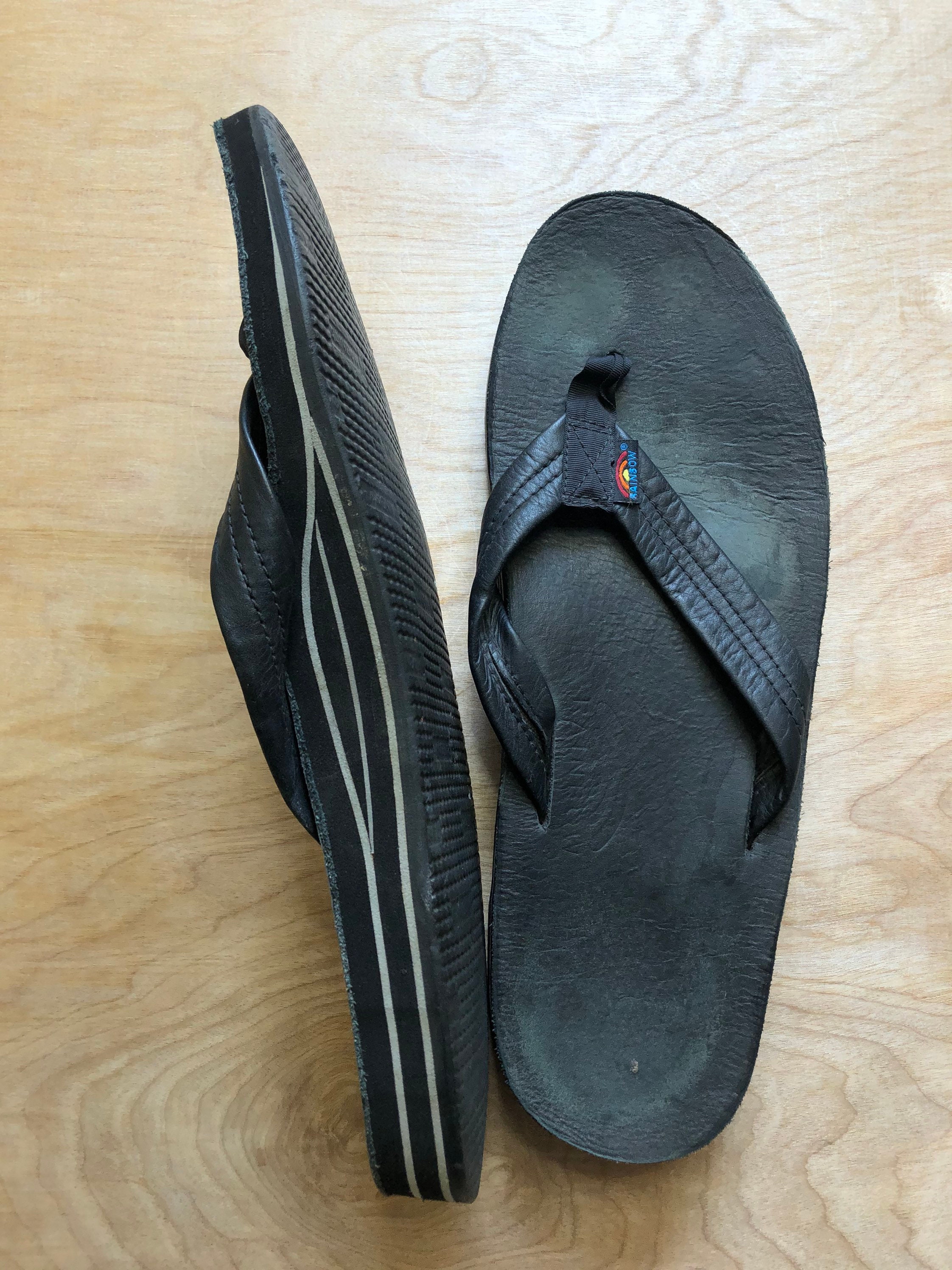 80's FLIP FLOPS Black Rainbow Thick Foam Sandals HAWAII - Etsy