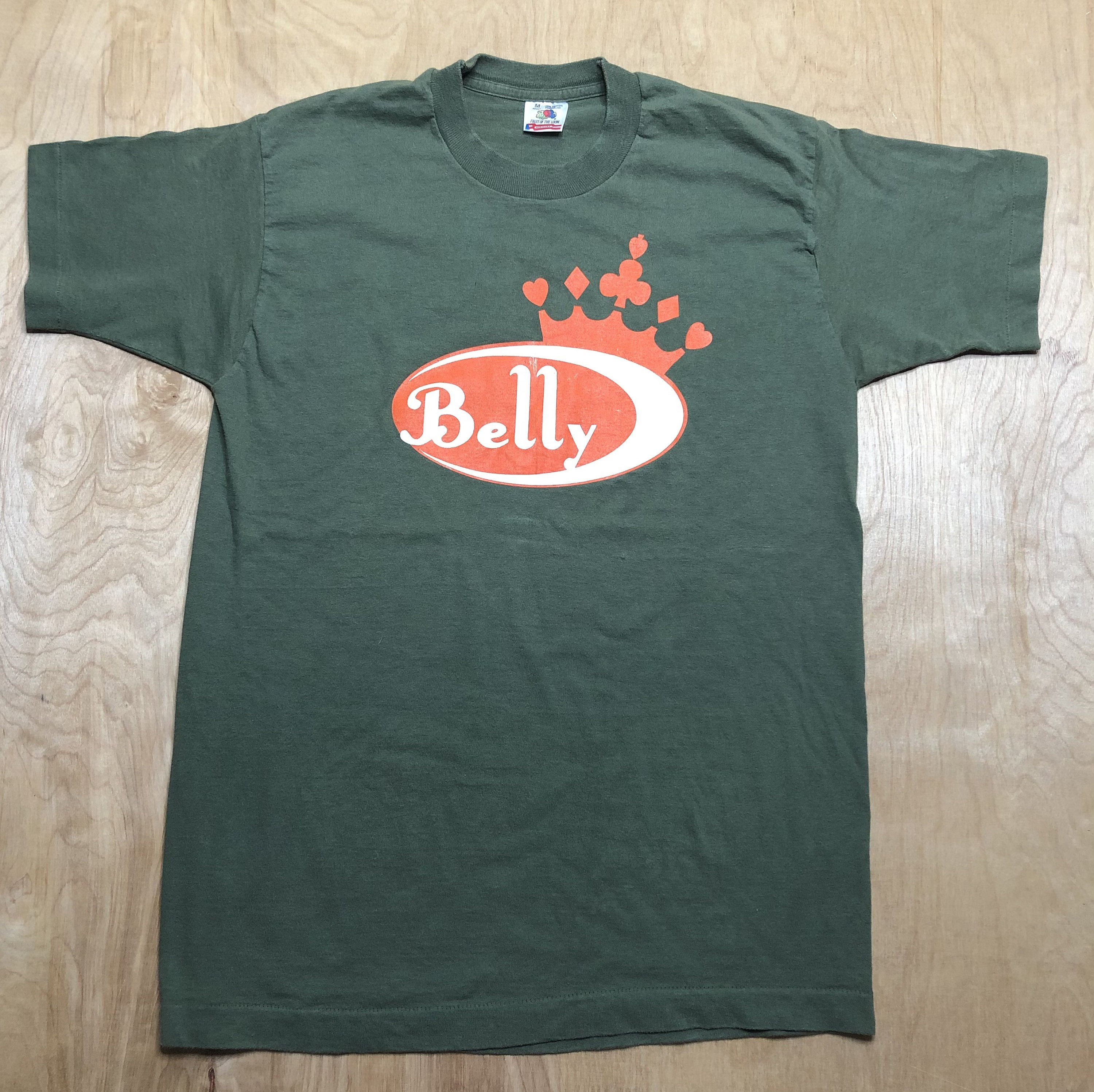 Vintage Belly Band Shirt 90s Throwing 