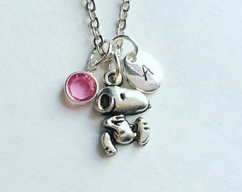 snoopy swarovski necklace