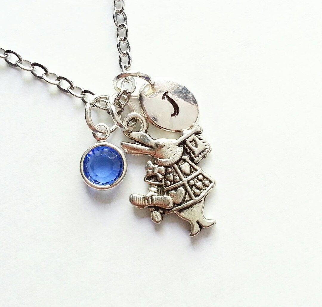 Personalized Alice in Wonderland Inspired Silver White - Etsy