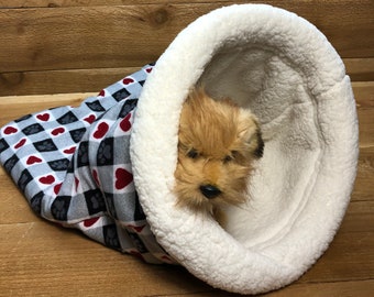 dog bed snuggle sack