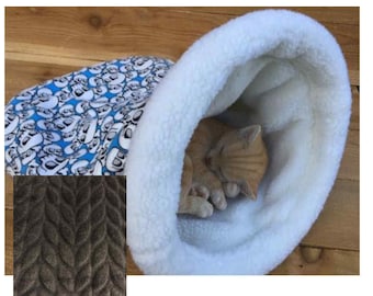 Snuggle Den, Gray, Grey, Plush, Plush Fabric, Pet Bed, Sleeping Bag, Den, burrow bed. dog sleeping bag, snuggle sacks, cave beds