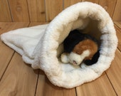 Snuggle Den, Pet Bed, Sleeping Bag, Den, burrow bed. dog sleeping bag, snuggle sacks, cave beds