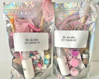 DIY Wand Kit for Kids, Wand Craft, DIY Wooden Wand, DIY Fairy Wands, Party Favors, Princess Party Activity, Magical Activity, Gifts for Girl